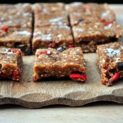 Almond Buckwheat Goji Raw Bars