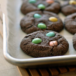 Chocolate Easter Egg Cookies