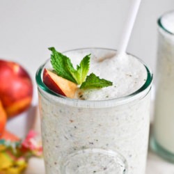 Nectarine Mint Milkshakes