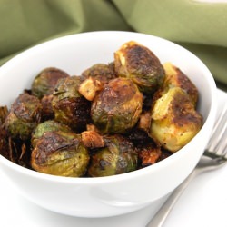 Roasted Garlic Brussels Sprouts