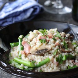 Israeli Couscous with Prosciutto