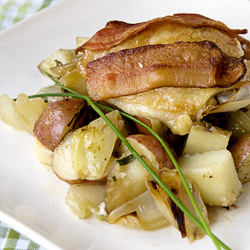 Bacon Roasted Chicken Thighs