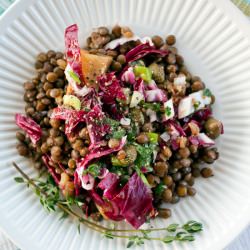 Lentil Salad w/ Golden Beets