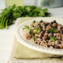 Rice w/ Black Beans & Cilantro