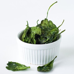 Oven-Baked Spinach Chips