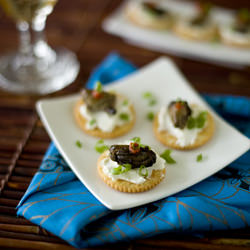 Sriracha Smoked Oyster Appetizer