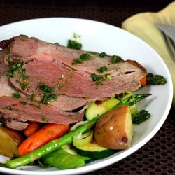 Leg of Lamb with Vegetables & Mint