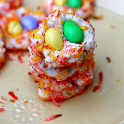 Almond M&M Easter Nests