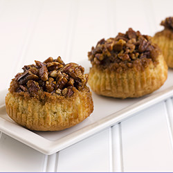 Sticky Pecan Upside-Down Cupcakes
