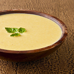 Trout Bisque with Pine Nuts