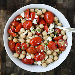Chickpea Salad w/ Feta & Herbs