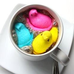 Hot Cocoa with Marshmallow Peeps