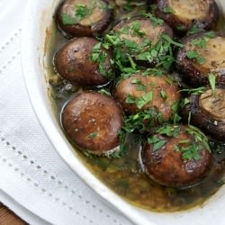 Roasted Garlic Mushrooms