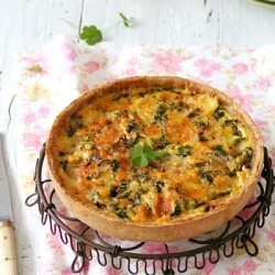 Spinach and Chaume Cheese Quiche