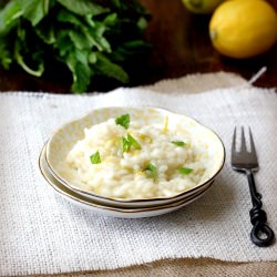Lemon Risotto with Mint