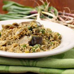 Quinoa with Ramps and Artichokes
