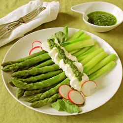 Asparagus with Goat Cheese