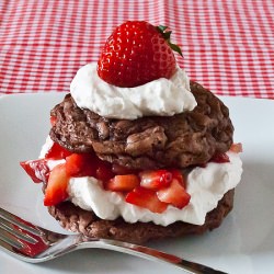 Oatmeal Brownie Strawberry Shortcake