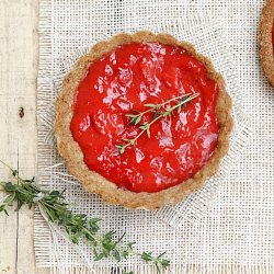 Whipped Strawberry Curd Cream Tarts