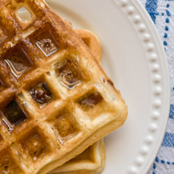 Candied Bacon Waffles