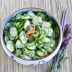 Cucumber Salad w/ Saifun Noodles