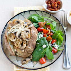 Baked Potato w/ Mushrooms