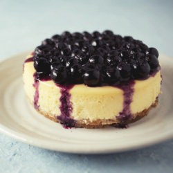 Blueberry Sauce Lemon Cheesecake