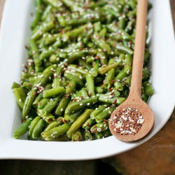 Green Beans with Ginger and Sesame
