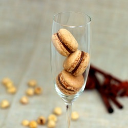 Hazelnut Macarons with Nutella