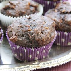 Double Chocolate Banana Muffins