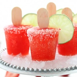 Strawberry Margarita Popsicles