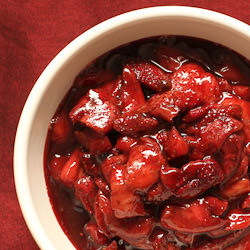 Slow Roasted Spicy Strawberries