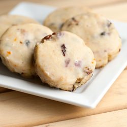 Berry Orange Glazed Shortbread