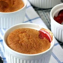 Rhubard Strawberry Pudding