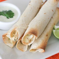 Baked Creamy Chicken Taquitos