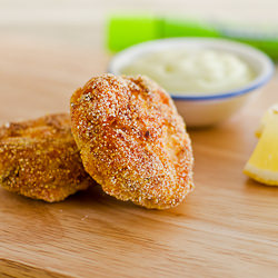 Salmon Croquette w/ Wasabi Mayo
