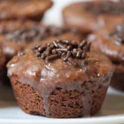 Cinnamon Glazed Chocolate Duffins