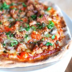 Sausage and Mushroom Pizza
