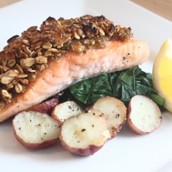 Salmon with Organic Maple PB Crust
