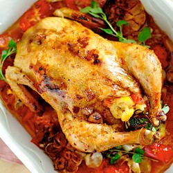 Tomato & Marjoram Roast Chicken
