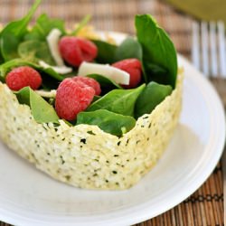 Asiago Crisps w/ Spinach Salad