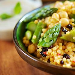 Asparagus Couscous w/ Chickpeas
