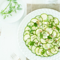 Cucumber Zucchini Carpaccio