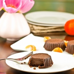 Mini Chocolate Mandarin Cheesecakes