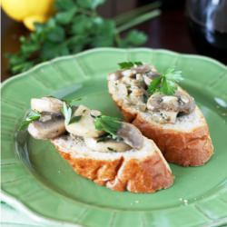 Mushroom Crostini