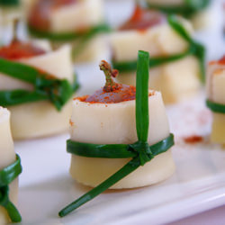 Grapes Wrapped w/ Emmentaler