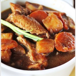 Chicken with Potato Cubes Stew