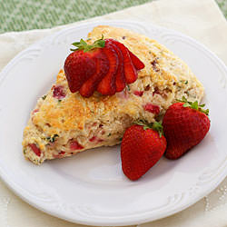 Strawberry Basil Scone