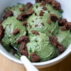 Avocado Mint Brownie Ice Cream