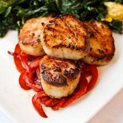Spicy Orange Vanilla Scallops